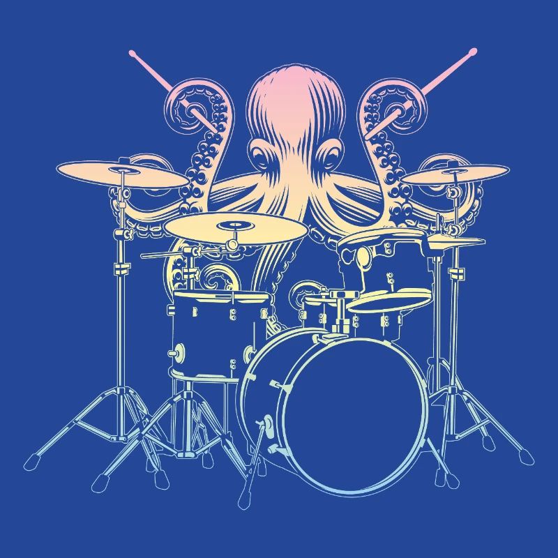 Drums Drummer Squid