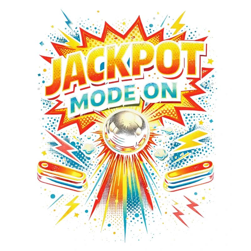 Mode jackpot joueur de flipper de flipper activé