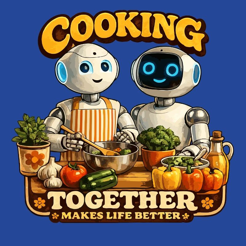 Roboter kochen gemeinsam