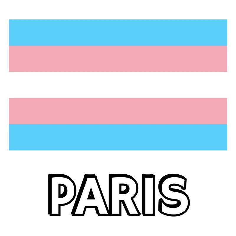 Drapeau de la Trans Pride Paris
