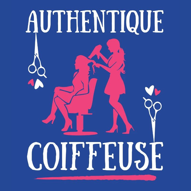 Authentique Coiffeuse coiffure salon coupe cheveux
