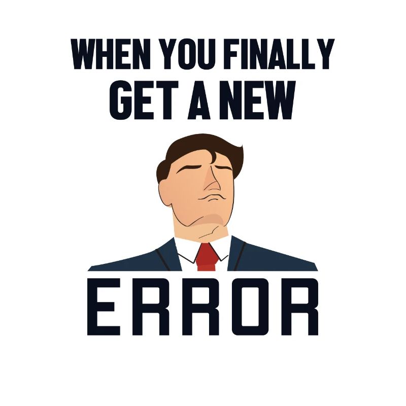 Get a New Error Softwareentwickler Developer