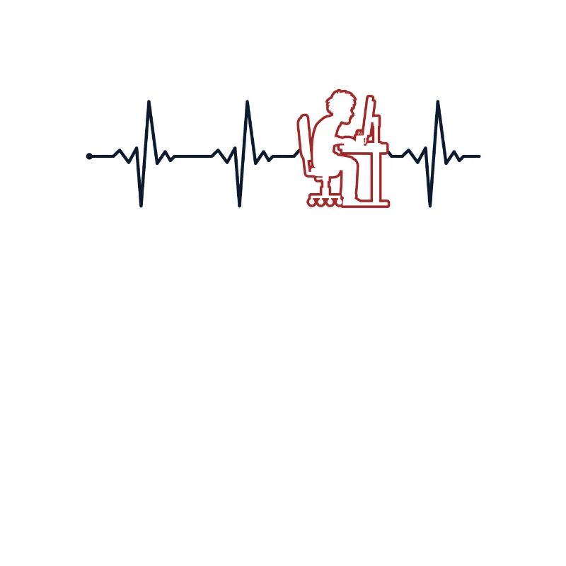 Programmer Heartbeat Softwareentwickler Coder