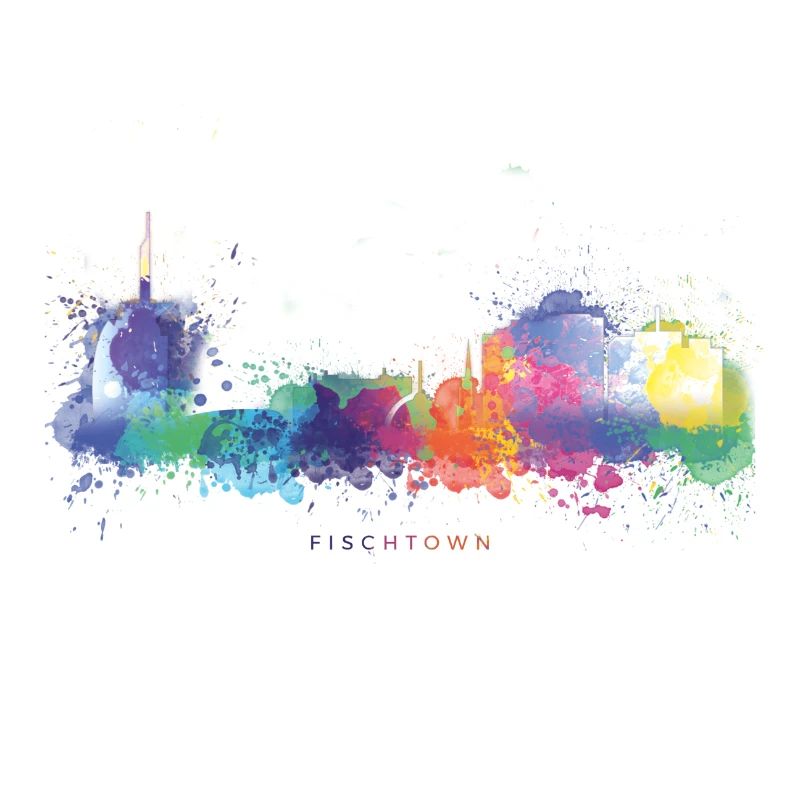 Fischtown Bremerhaven Skyline Sprayed