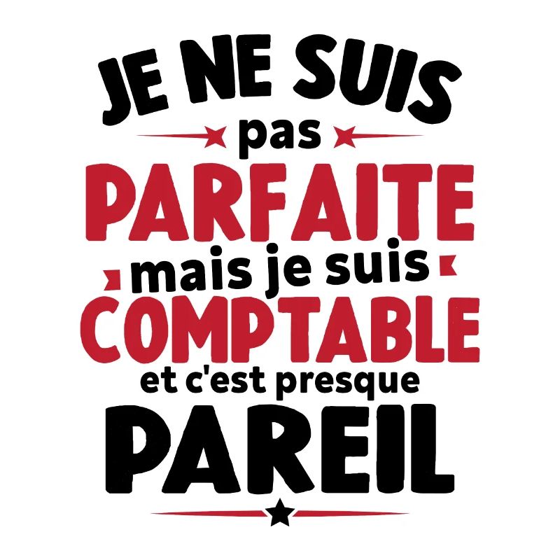 Pas parfaite mais je suis comptable humour cadeau