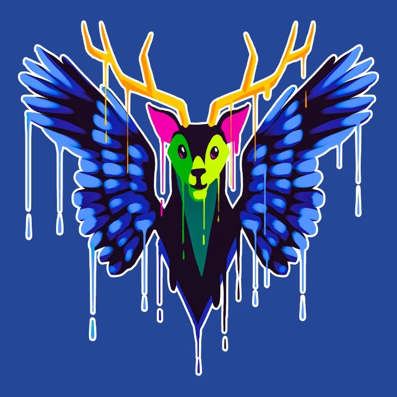 A Beautiful and Fun Peryton Bat Design