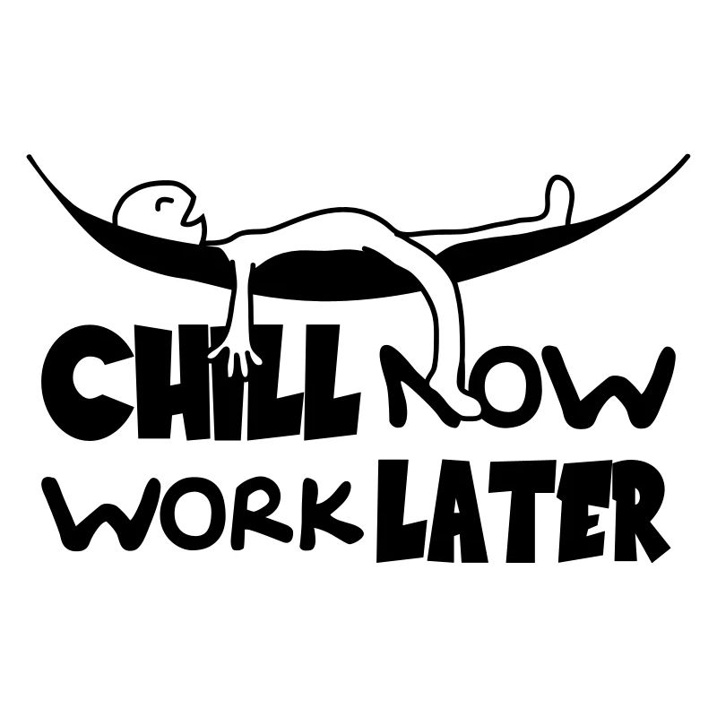 Chill now work later hammock to sleep