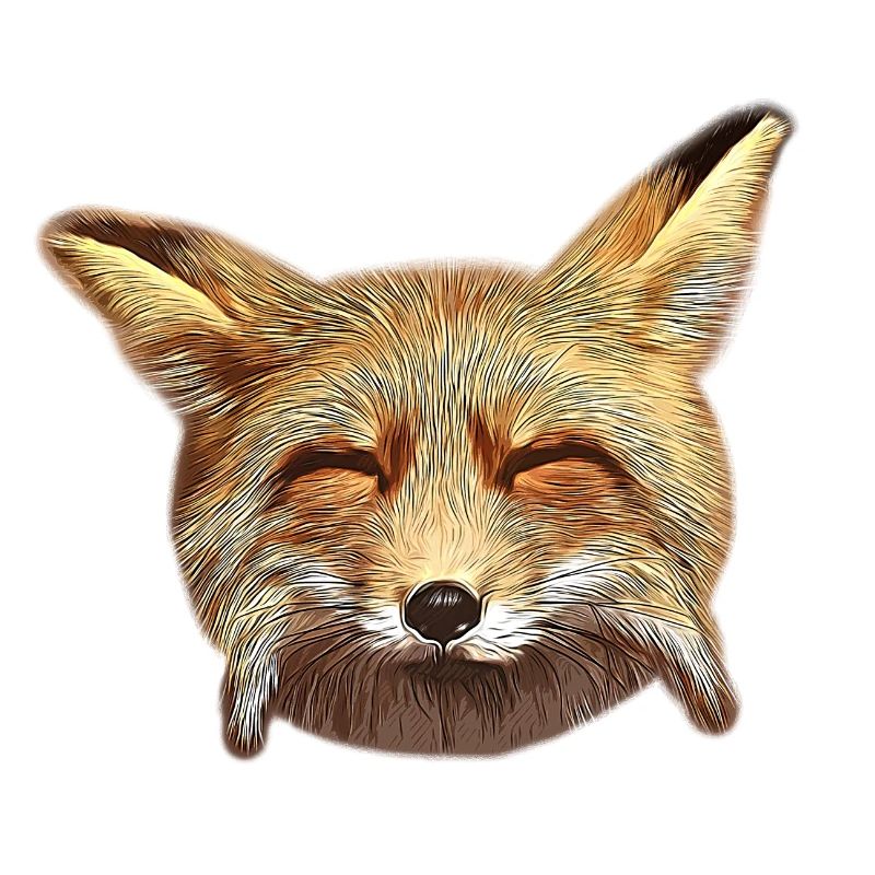 gxp fox renard week-end joyeux heureux vector art