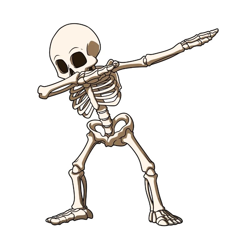 Dab Skeleton Dabbing Skeleton Halloween Dance