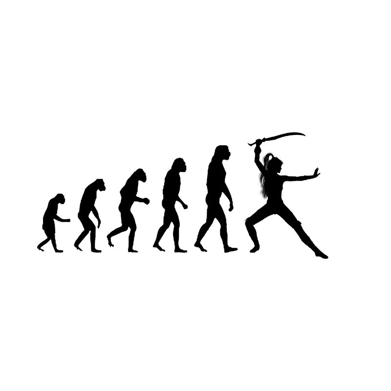 Evolution Schwertkämpferin