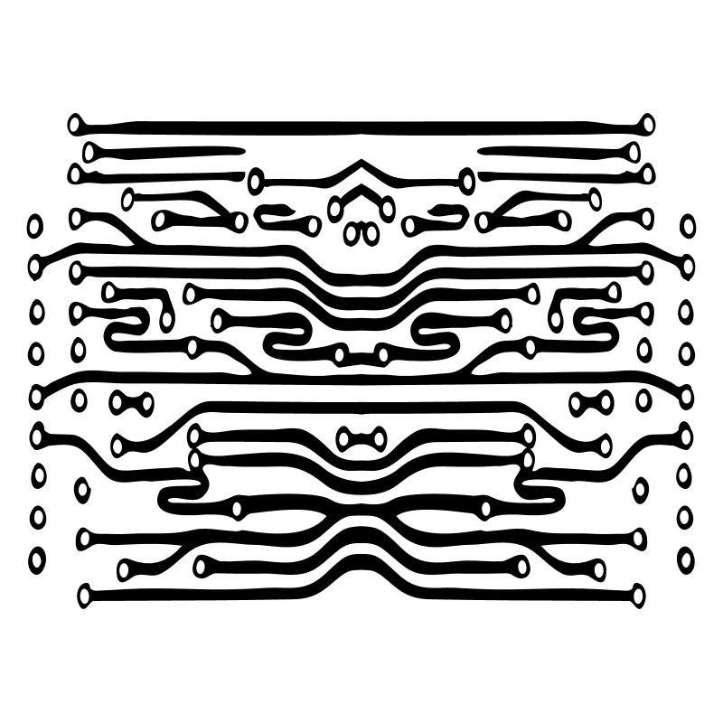design lines microchip disk pattern cool lines