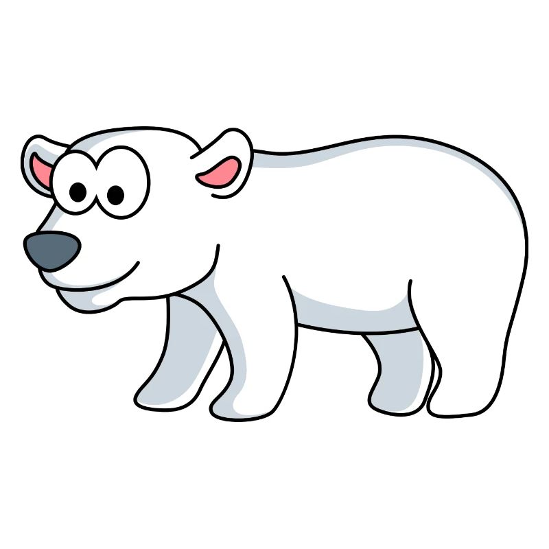 Eisbär Comic Tier