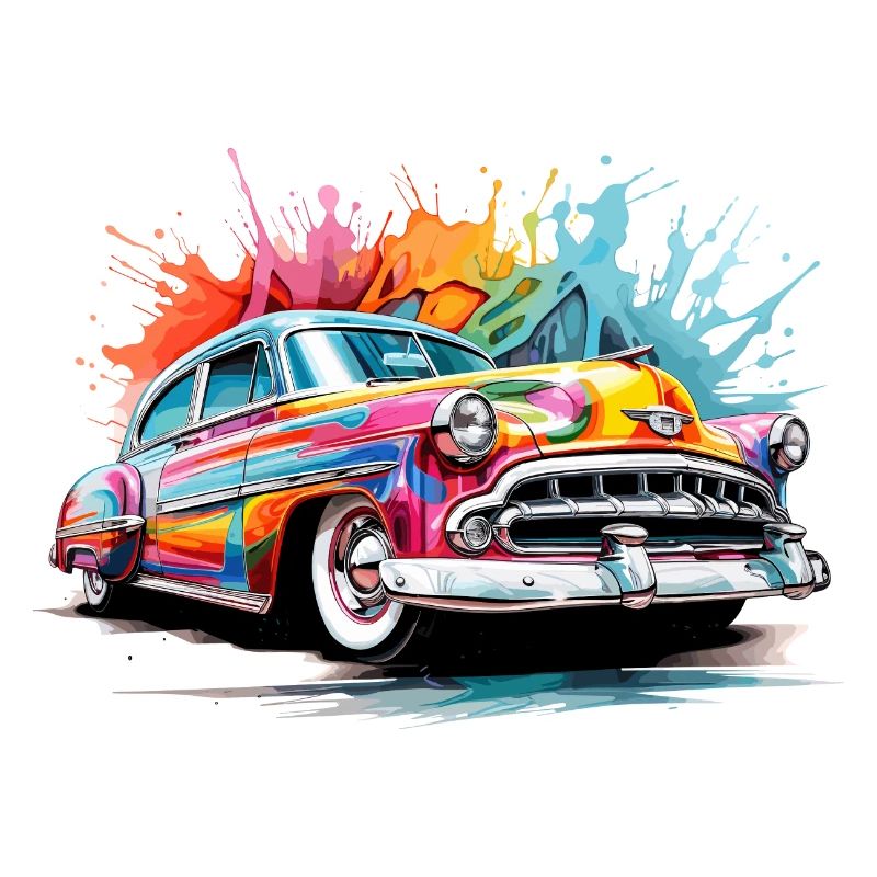 bunter Oldtimer