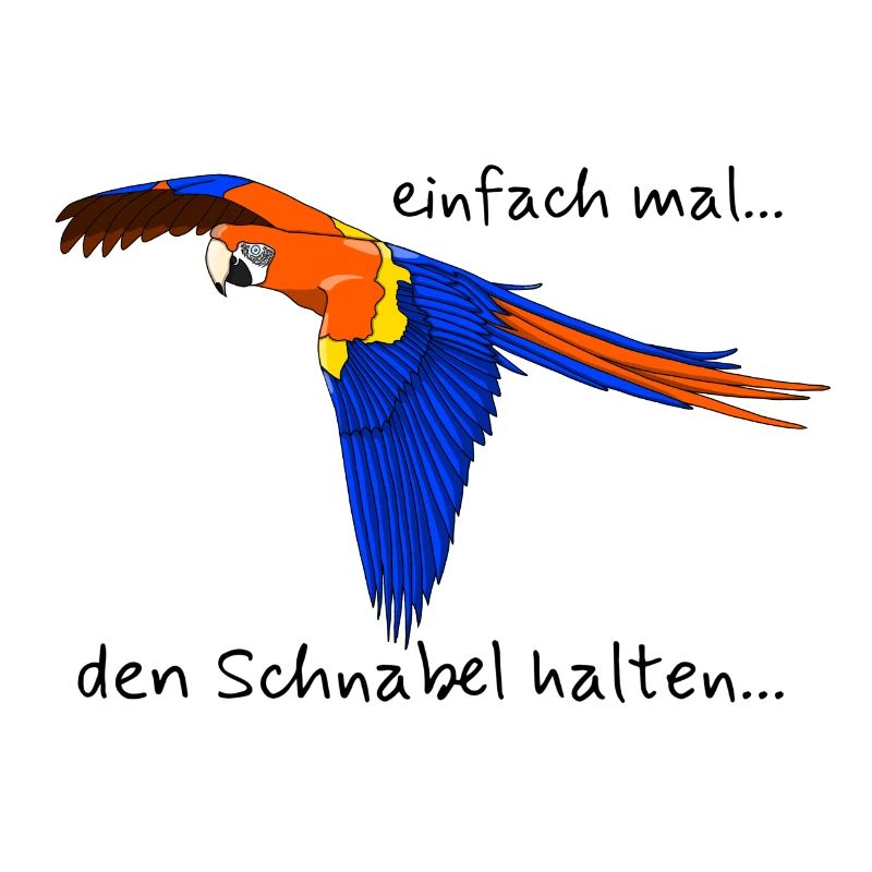Papagei "einfach mal den Schnabel halten..."