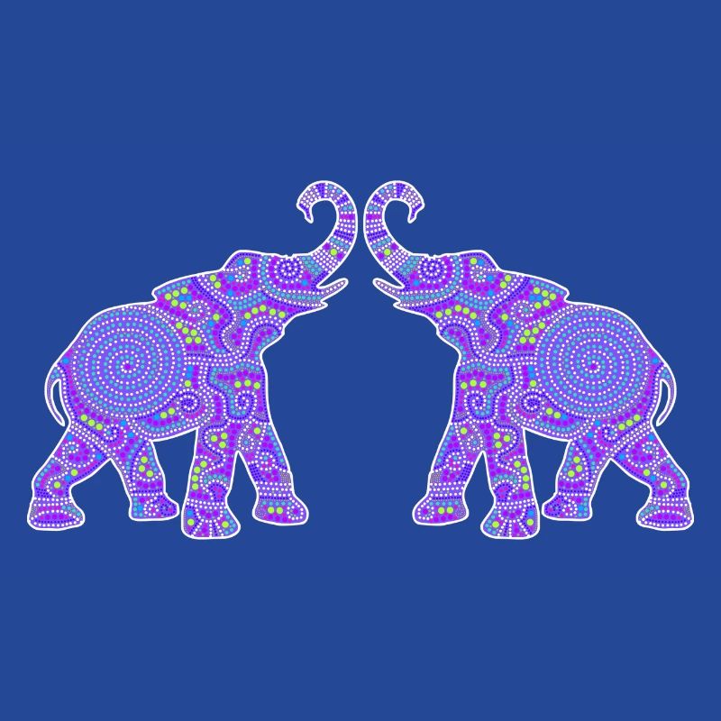 Wonderful Dot Work - Two ELEPHANTS 1