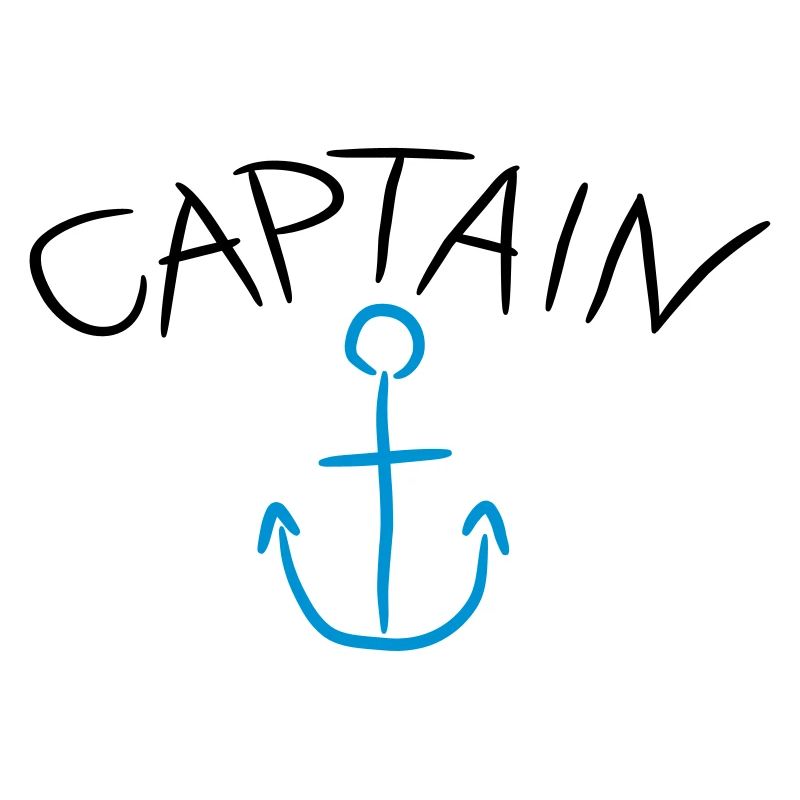 Capitaine ancre Comic Logo