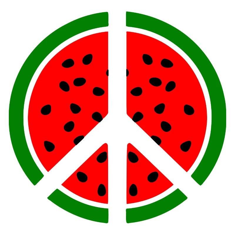 Wassermelone peace symbol