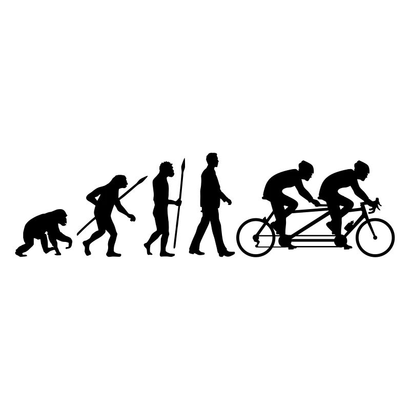 Evolution Tandem Radfahrer