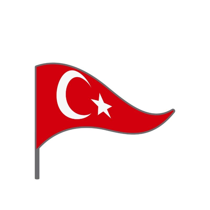 Drapeau. Drapeau. Drapeau du pays. Erdo.Turkey. Turquie.