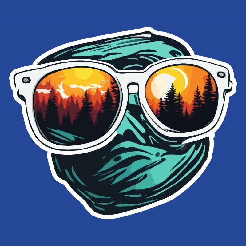 Sunglasses / Reflection / Forest / Reflection