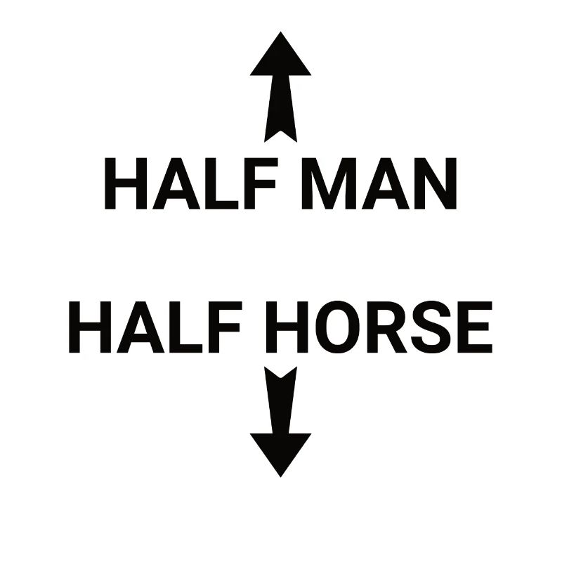 Half Human Half Horse Man Humor Centaur