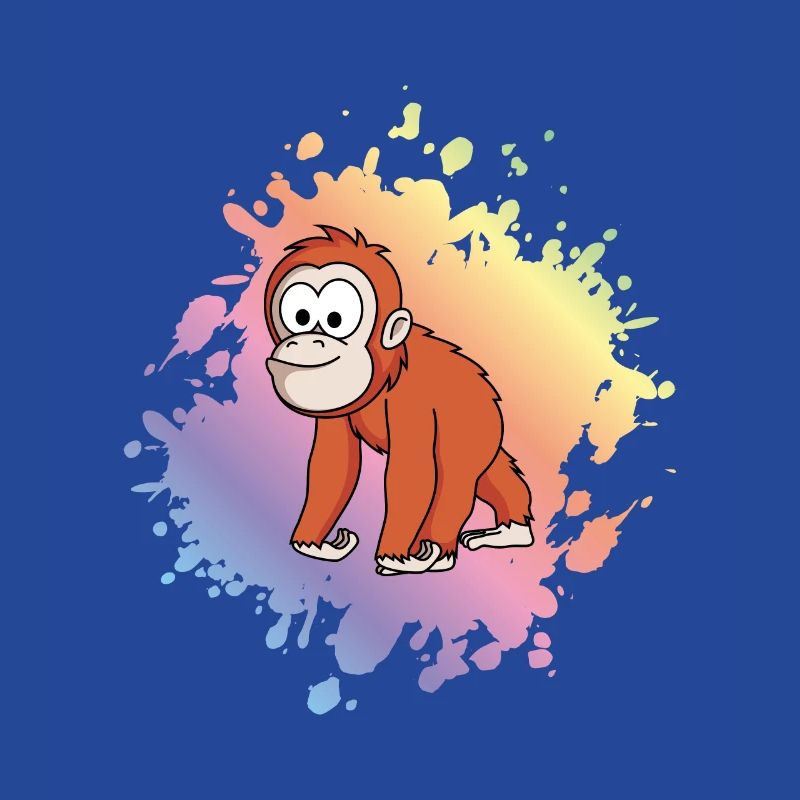 Orangutan monkey comic
