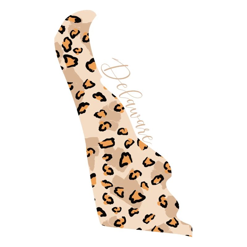 Leopard pattern map State of Delaware
