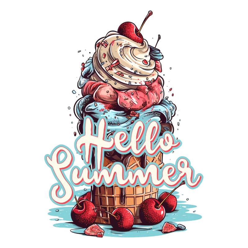 Hello Summer Eis Eiscreme Eisdiele