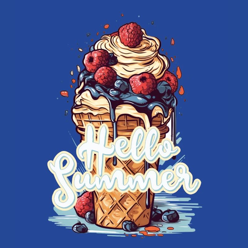Hello Summer Eis Eiscreme Eisdiele