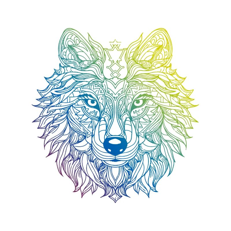 Wolf Mandala Boho