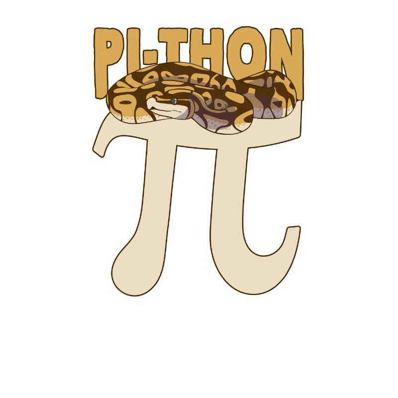 Pi-Thon Lustiger Pi-Tag Python Schlange Mathematik
