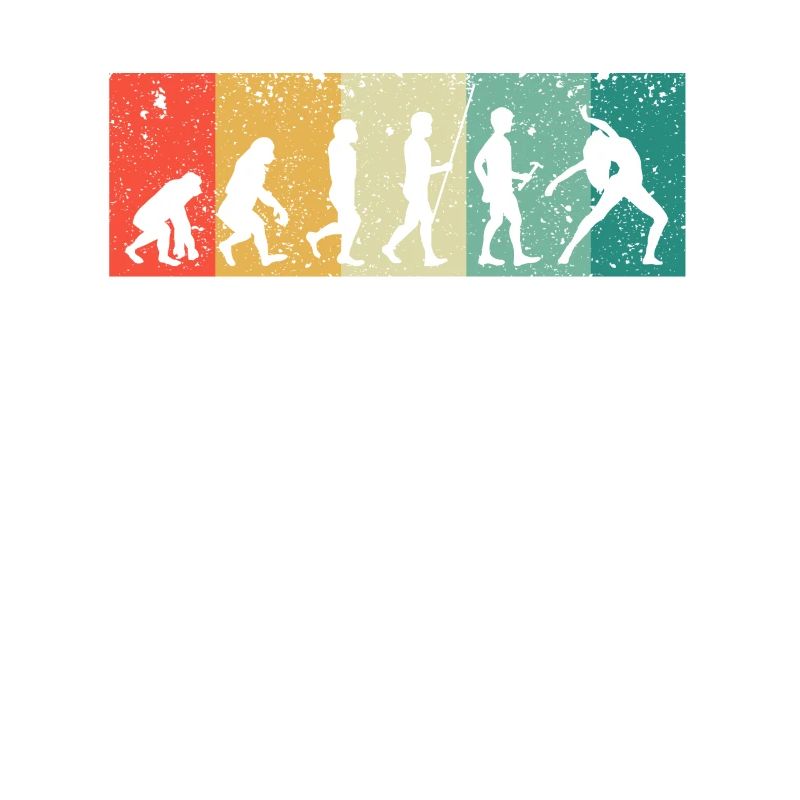 Tanzen Retro Tanzen Evolution des Menschen Tänzer
