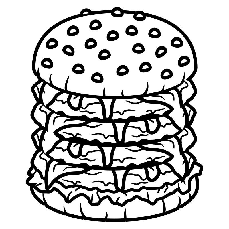 conception haute multiple hamburger cool hamburger
