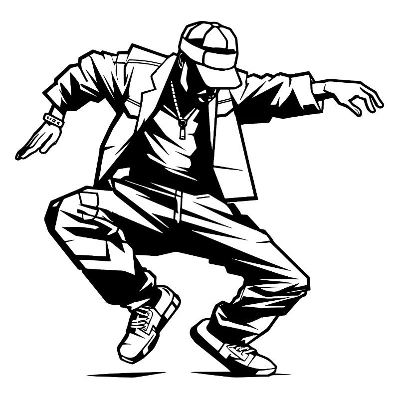 Dessin de breakdancer