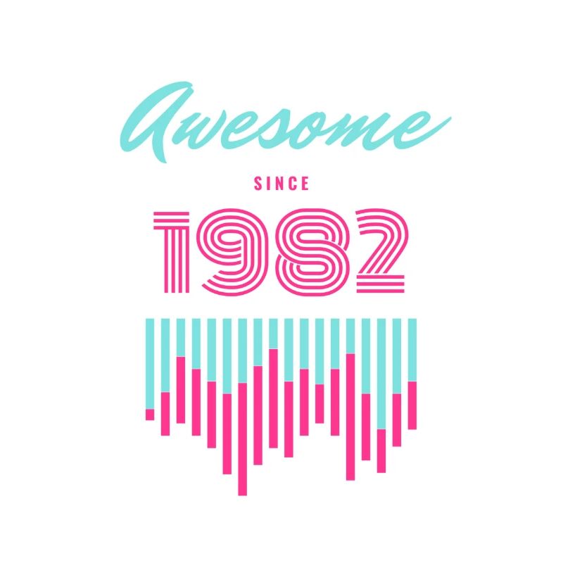 Awesome Since 1982 Neon Pulse