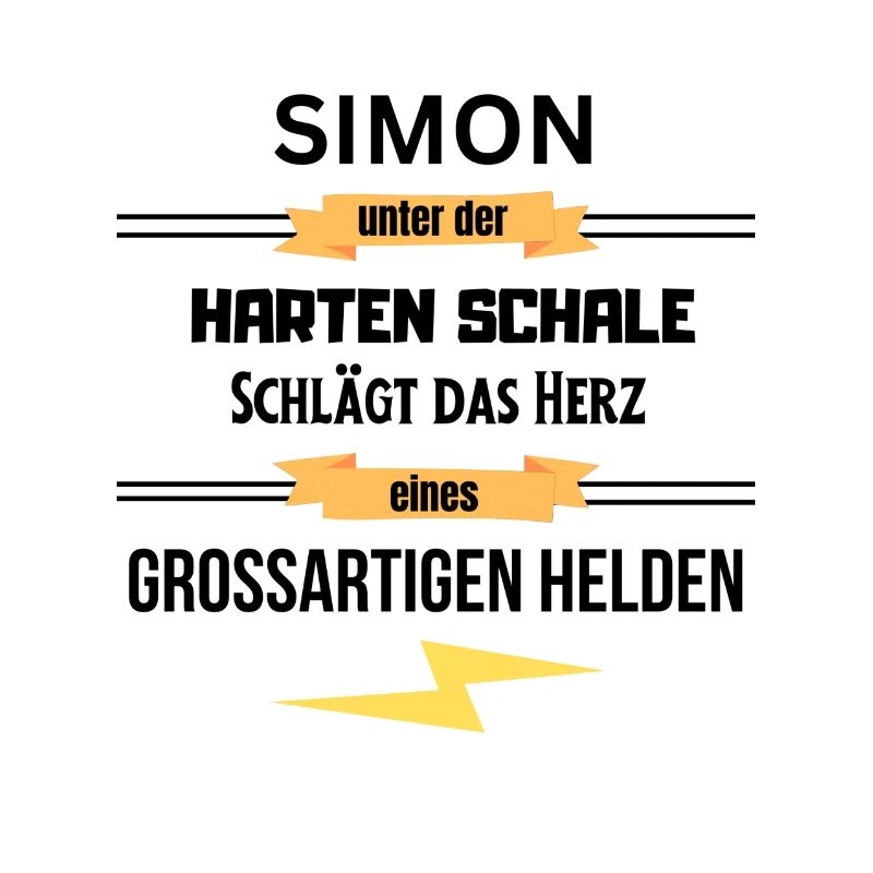 Simon unter harte Schale eines Großartigen Helden