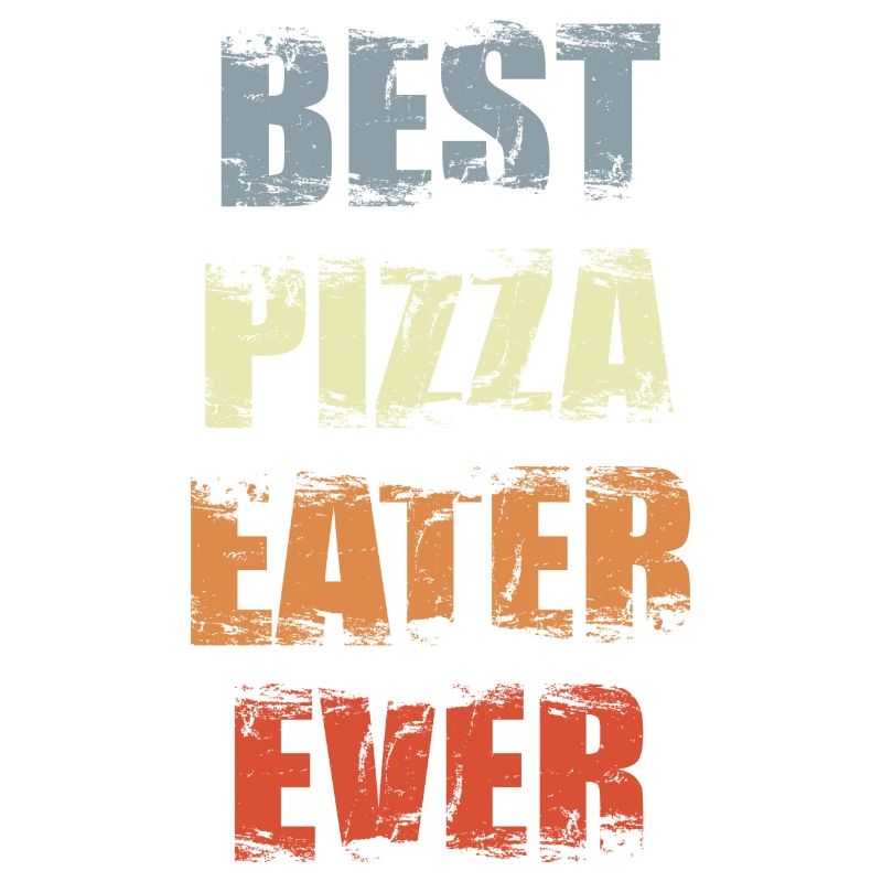 Funny Pizza Eater