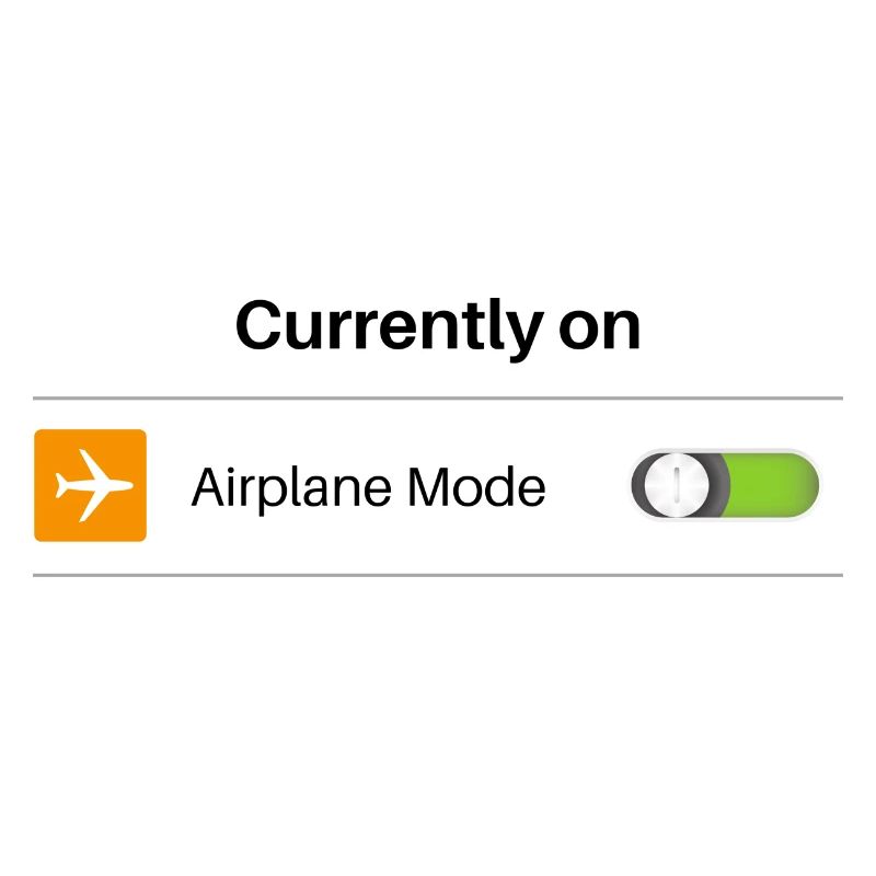 Currently on Airplane Mode Funny Introvert Offline