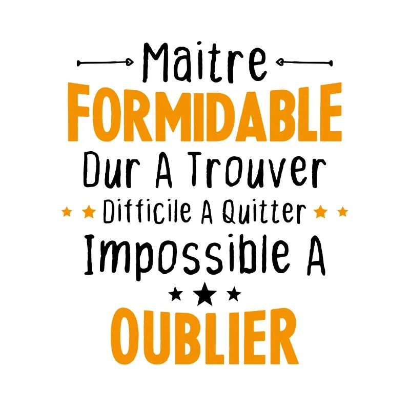 Maître Formidable Idée Cadeau Maître D'école