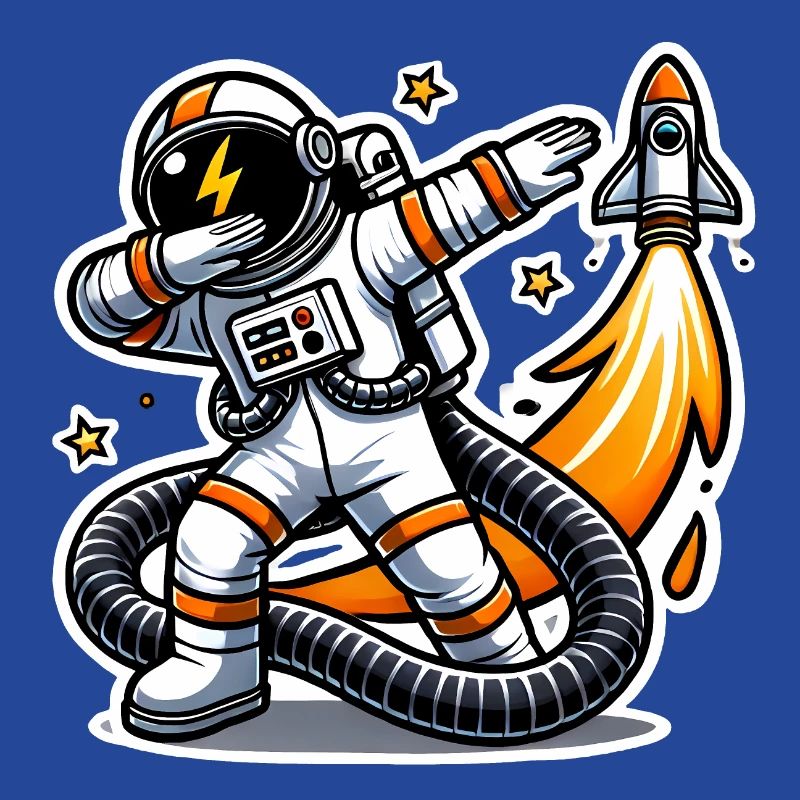 Funny Dabbing Astronaut Space Design