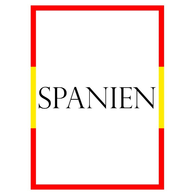 Espagne, España Lettrage de déclaration avec drapeau