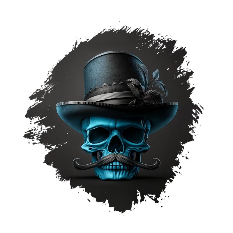 Dapper Blue Skull
