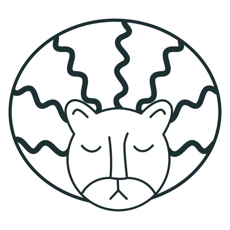 Afro-Löwenkopf