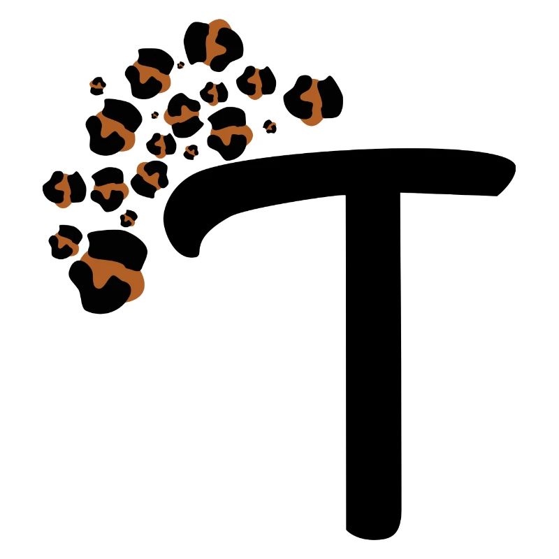 Letter t leopard patterns