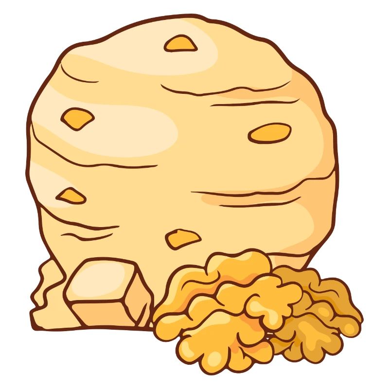 Walnuss Eis Speiseeis Eiskrem Eiscreme Kugeleis