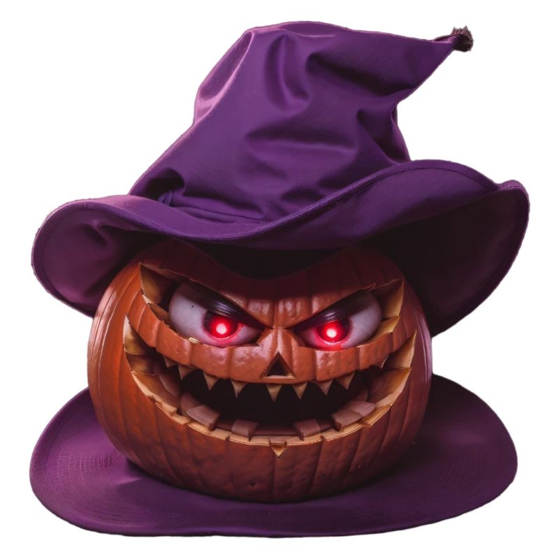 Wicked Hat Pumpkin with a charming smile 😈