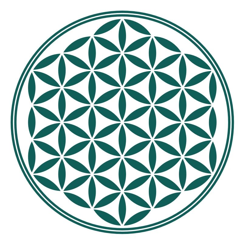 Fleur de la vie - Vector - 02, 1c, sacred geometry
