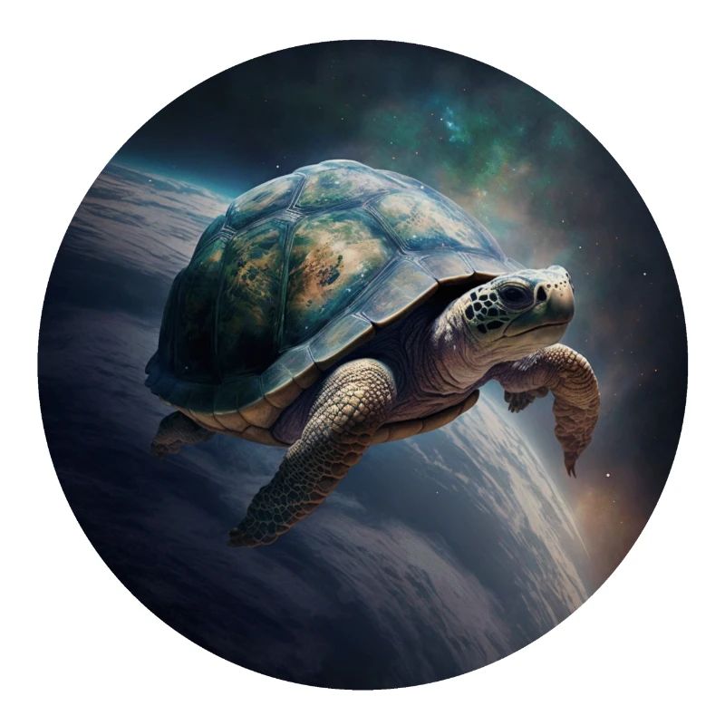 Mutter Erde schwebt langsam durch das Universum