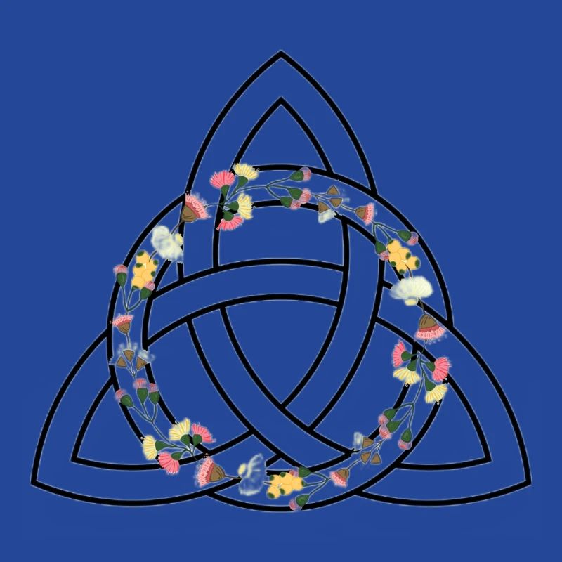 Keltisches Symbol - Triquetra / Triquette oder Triquel.
