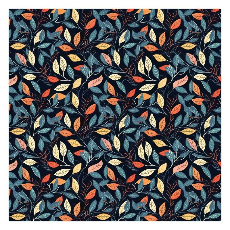 Leaves Seamless Pattern Leaf Foliage Nature Print
